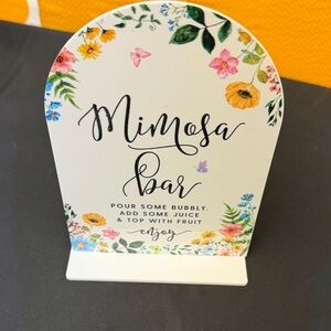 Floral Mimosa Bar Sign new